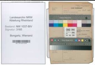 Entnazifizierung Wienand Bongartz , geb. 27.09.1893 (Beamter)