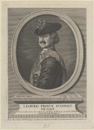 Bildnis des Leopold d'Anhalt Dessau