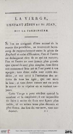La Vierge, l'enfant Jésus et St. Jean, dit la jardinière