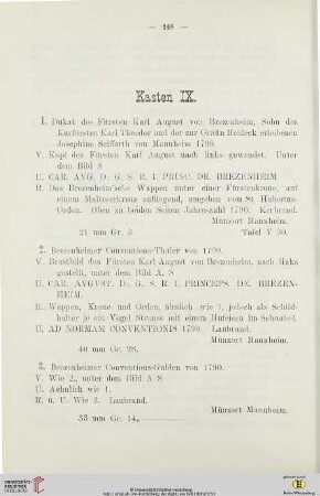 Kasten IX.