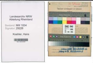 Entnazifizierung Hans Koehler , geb. 23.07.1887 (Hausmeister)
