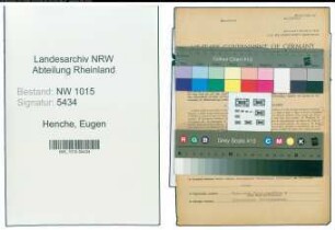 Entnazifizierung Eugen Henche , geb. 29.05.1891 (Landwirt)