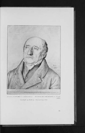 Julius Schnorr v. Carolsfeld, Bildnis des Freiherrn v. Stein