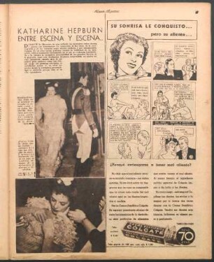 Katharine Hepburn entre escena y escena... [Fotografías]
