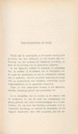 Veranderingen in Indie