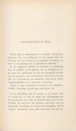 Veranderingen in Indie