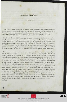 Lettre Sixième
