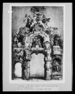 Der Triumphbogen der Münze (Vorderseite)