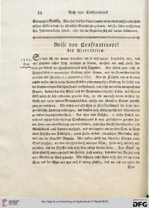 Reise von Constantinopel bis Alexandrien