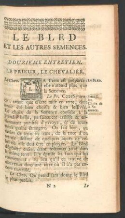 Douzième entretien.