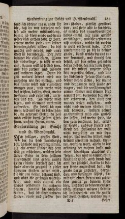 289-299, Vorbereitung zur Beicht und h. Abendmahl; ...