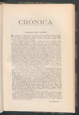 Crónica