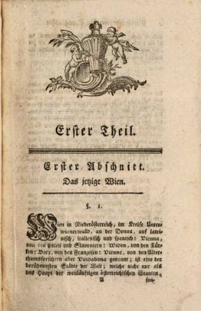 Beschreibung der k.k. Haupt und Residenzstadt Wien : als der dritte Theil zur österreichischen Topographie