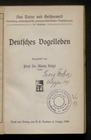 Deutsches Vogelleben