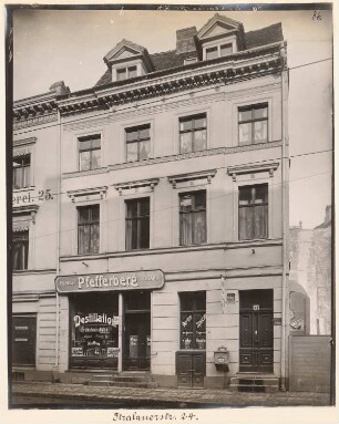 Wohnhaus Stralauer Straße 24, Berlin-Mitte: Ansicht (aus: Julius Kohte, Alt-Berlin, Bauwerke in Berlin und Charlottenburg, aufgenommen 1907-1914)