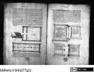 Ms. Canon. Ital. 138: Pirro Ligorio, Libri delle Antichità, Zeichnungen von Hypokausten, Grabmälern, Zisternen und Inschriften aus Galeria Antica