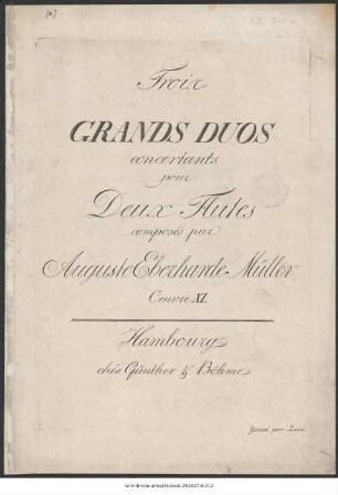 Trois Grand Duos concertants pour Dex Flutes : Oeuvre XI