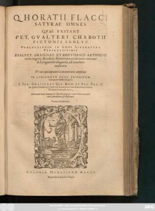 2: Satyrae Omnes Quae Extant