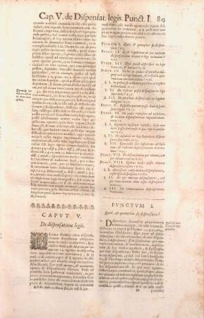 Capvt V. De dispensatione legis.