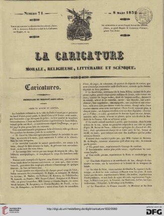 Numéro 71 (8 Mars 1832)