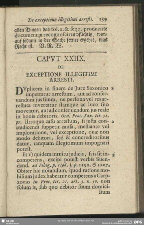 Caput XXIIX. De Exceptione Illegitimi Arresti
