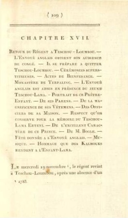 Chapitre XVII. Retour du régent a Teschou-Loumbou. ...