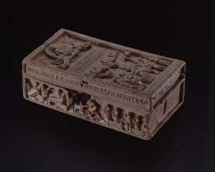 Reliquienkästchen mit Elfenbeinrelief der Himmelfahrt Christi