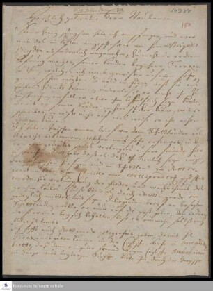 Brief von Heinrich Wilhelm Ludolf an Georg Heinrich Neubauer.