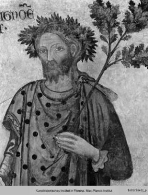 König Janus, 1. König von Latium - Dekoration der Südwand und der südlichen Gewölbezwickel