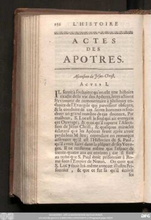 Actes Des Apotres.