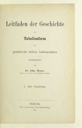 1: Alte Geschichte