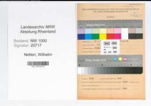 Entnazifizierung Wilhelm Netten, geb. 12.03.1898 (Techn.Angest.)