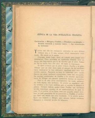 Crónica de la vida intelectual francesa