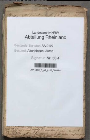 Höfe und Weingüter zu Hersel, Buschdorf und Widdig, Büsche zu Düntzekoven, Capellen etc. und einige beträchtliche Kapitalien