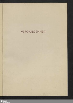 Vergangenheit