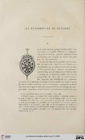 2. Pér. 6.1872: Les expositions de Londres, 2