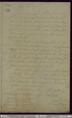 Eigenh. Brief von August Wilhelm von Schlegel an Buchhandlung Eduard Weber , Bonn, 09.09.1824