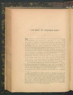 "Los doce" de Alejandro Blok