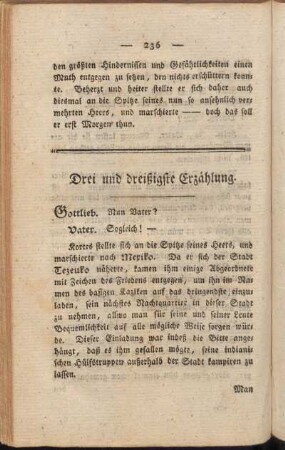 Drei und dreissigste Erzählung