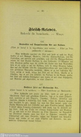 Fleisch-Relevés