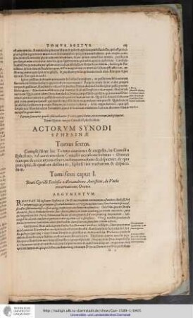 Actorum Synodi Ephesinae, Tomus sextus