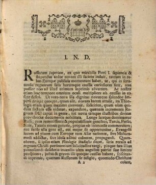 Dissertatio Theologica De Ecclesia Ruthenica