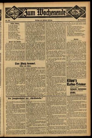 Dritte Ausgabe vom Sonntag, den 20. Dezember 1931.