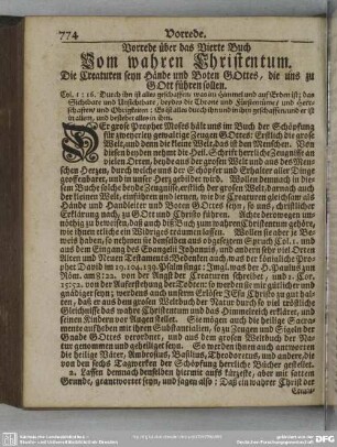 [Das vierte Buch vom wahren Christentum]