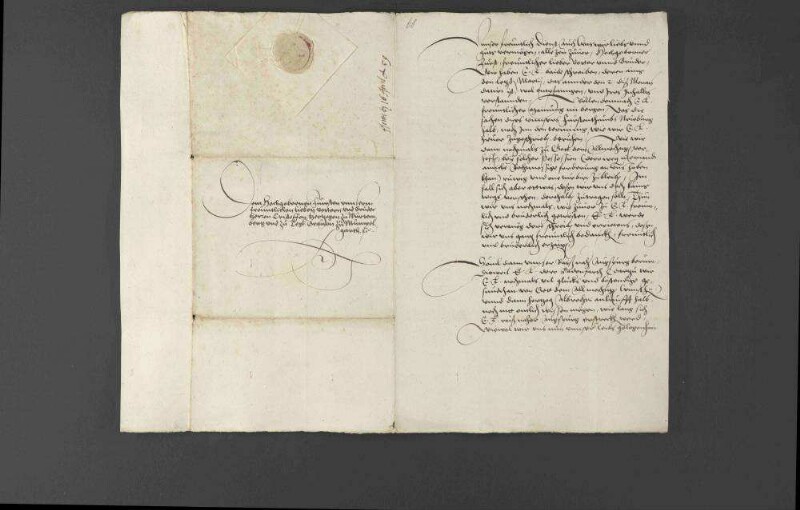 Pfalzgraf Wolfgang berät sich Herzog Christoph von Württemberg, wie er sich bezüglich des ihm nach dem Tode Ottheinrichs zugefallenen Fürstentums Pfalz-Neuburg beim Reichstag mit der Abstimmung für die beiden Herzogtümer Zweibrücken und Neuburg und wegen des Vorsitzes mit Bayern zu verhalten habe, worüber sich der Herzog ein Gutachten von seinen Räten erstellen lässt, dem Pfalzgrafen teils persönlich antwortet und teils auf eine Zusammenkunft in Augsburg vertröstet. Auf der Rückreise von Augsburg wird der Herzog vom Pfalzgrafen nach Lauingen eingeladen und bekommt ein paar Stuten geschenkt.