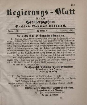 Nr. 27 : 31. Dezember 1863