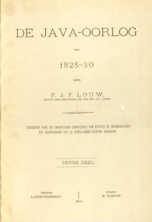 Deel 3: De Java-oorlog van 1825-30