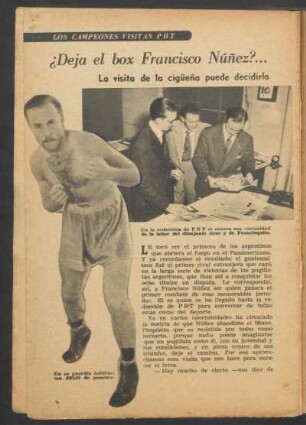 ¿Deja el box Francisco Núñez? ... : Los campeones visitan PBT