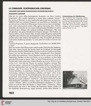 2: Schöpferischer Städtebau : Gedanken zum neuen französischen Wohnungsbaugesetz Programm Loucheur