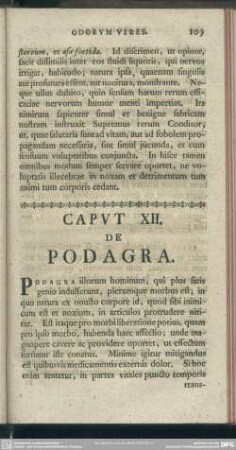 Caput XII. De Podagra